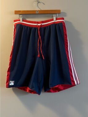 Nike x Supreme reversible Mesh Athletic Shorts with Red Trim and White Stripes